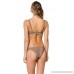 PilyQ Women's Sandstone Banded Triangle Bikini Top Sandstone B07MM734WP